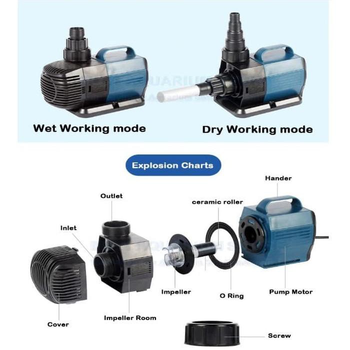SOBO BO-7000A Submersible Pump Pompa Air Aquarium Kolam