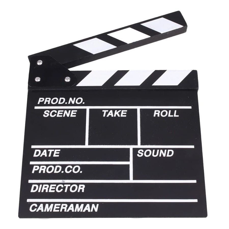 CLAPPER BOARD HITAM KAYU