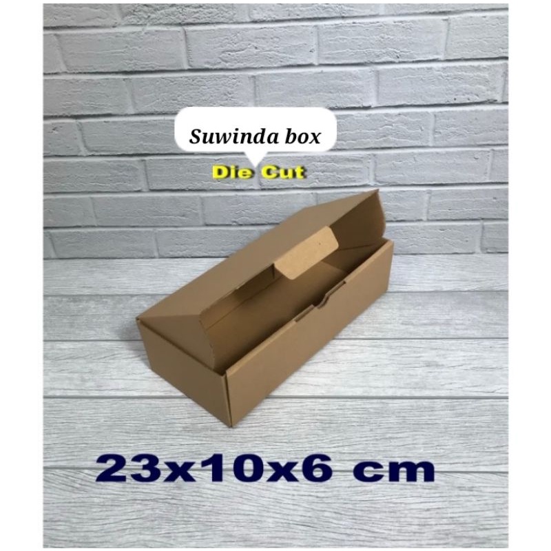 

Kardus karton uk. 23x10x6 cm...die cut box kotak untuk Souvenir -dll