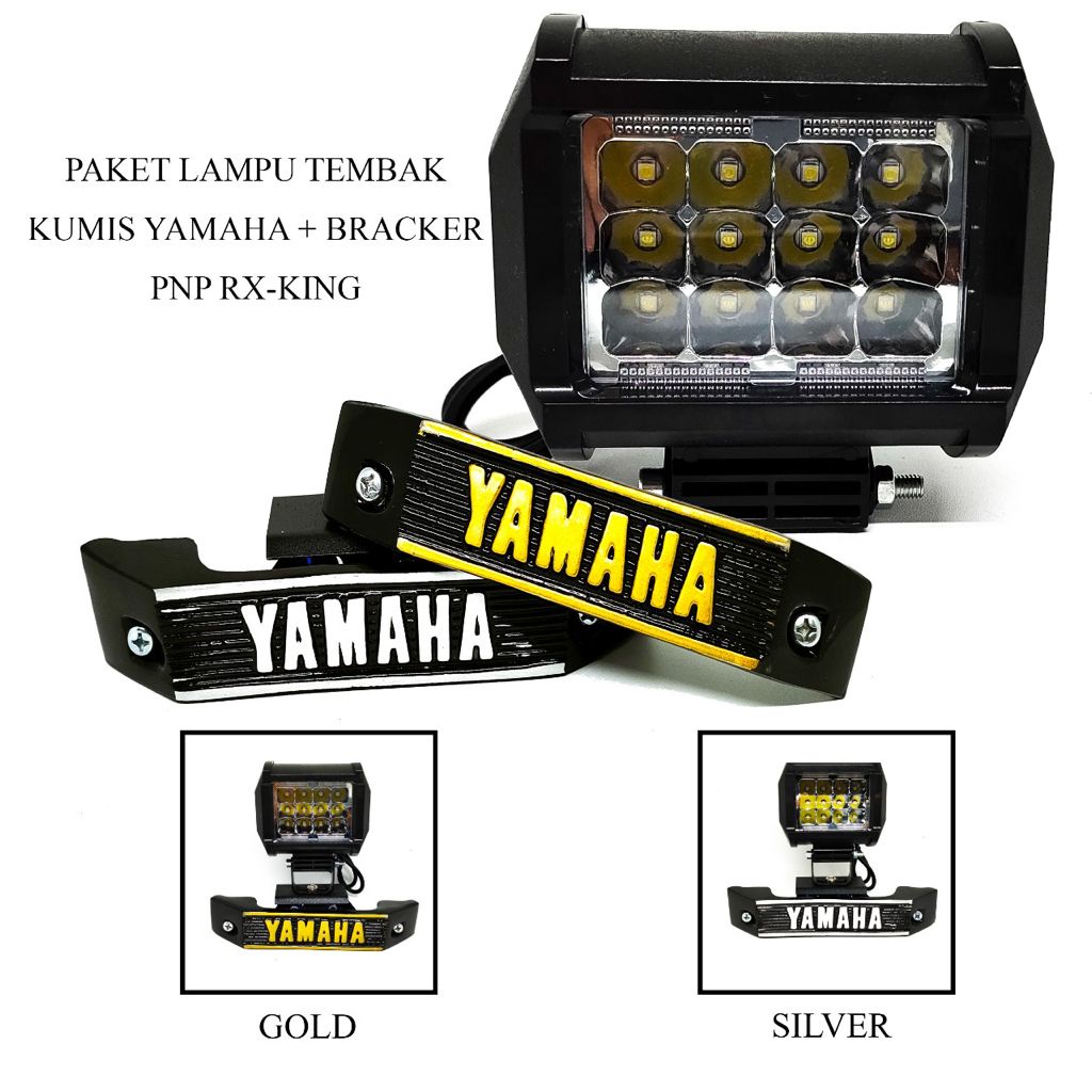 LAMPU TEMBAK LED MODEL T-5484- 12MATA+BREKET KUMIS YAMAHA