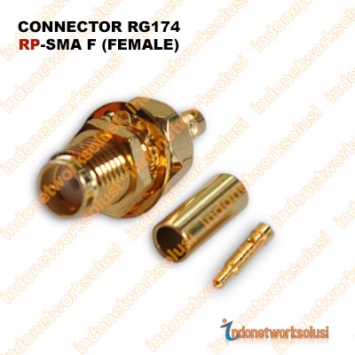 KONEKTOR CONNECTOR RG174 RP-SMA F (FEMALE)