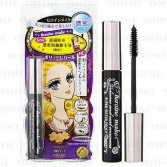 Jual Heroine Make Volume and Curl Mascara Super WP (Black) Shopee