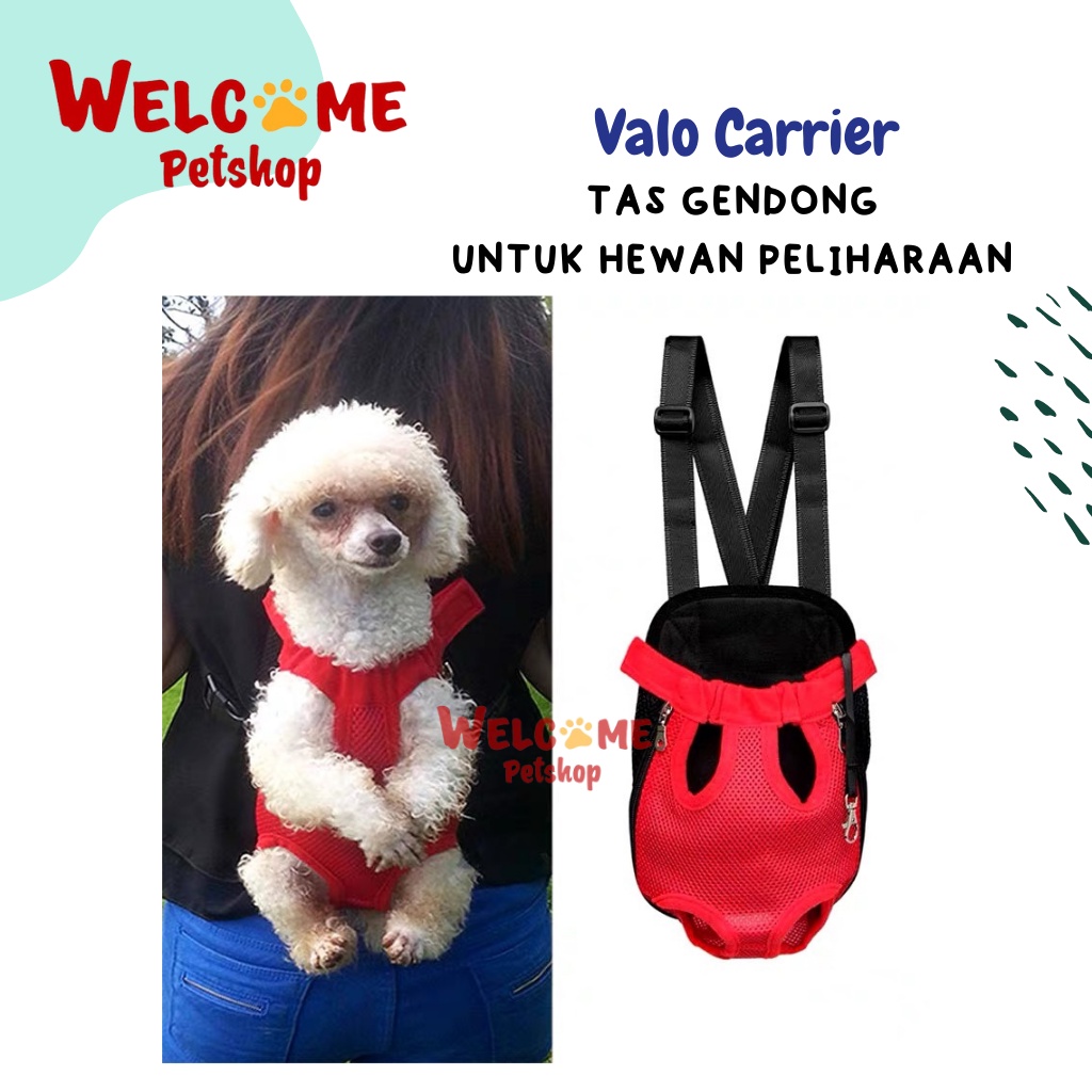 Valo Carrier Tas Gendongan Depan Ransel Anjing Kucing Gendong Cargo