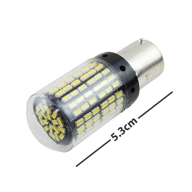 OTOmobil Lampu Sein  / Mundur Led 1 Pcs Soket 1156 BA15S 35 SMD Led Break Bulb 144 Mata TE-0048-001 Putih