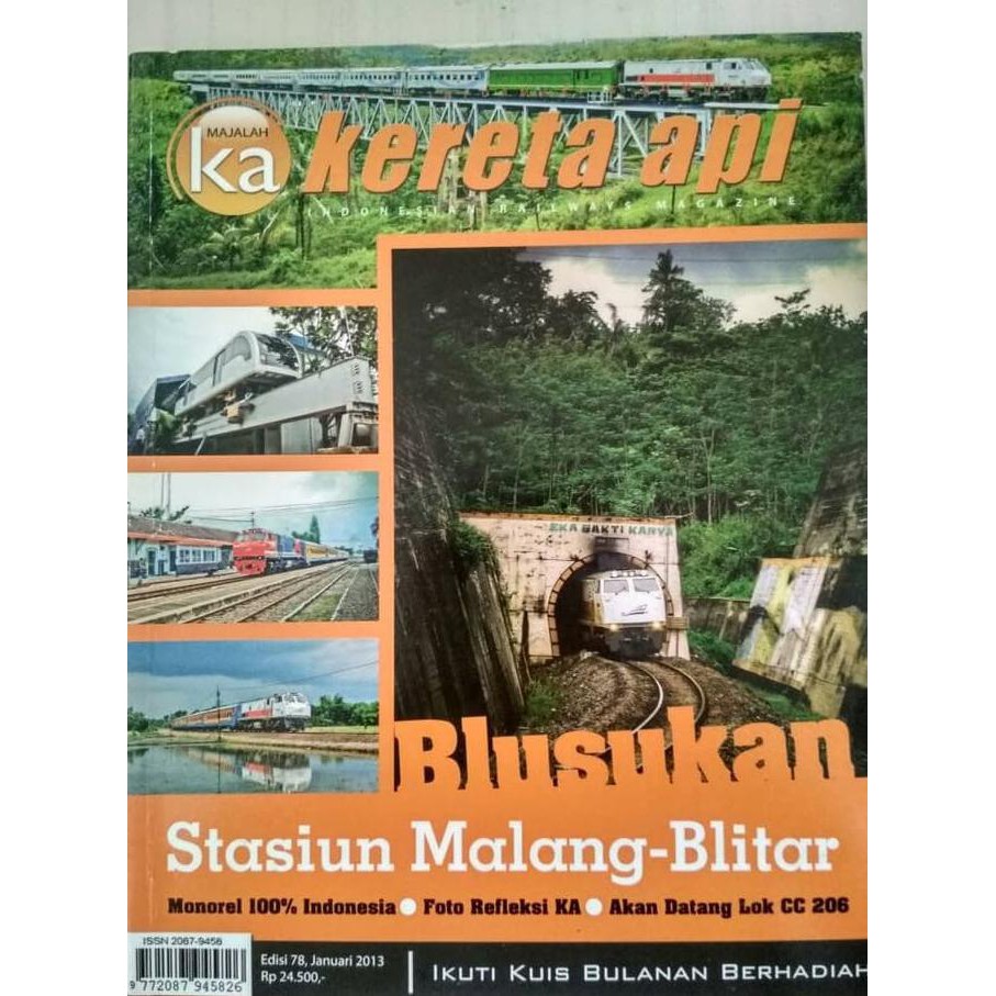 Majalah Kereta Api Edisi 78 Januari Tahun 2013