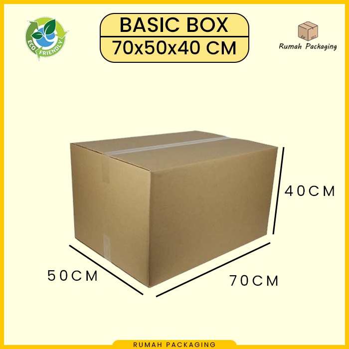 Jual KARDUS / KARTON BOX BESAR POLOS Uk. 70x50x40 CM | Shopee Indonesia