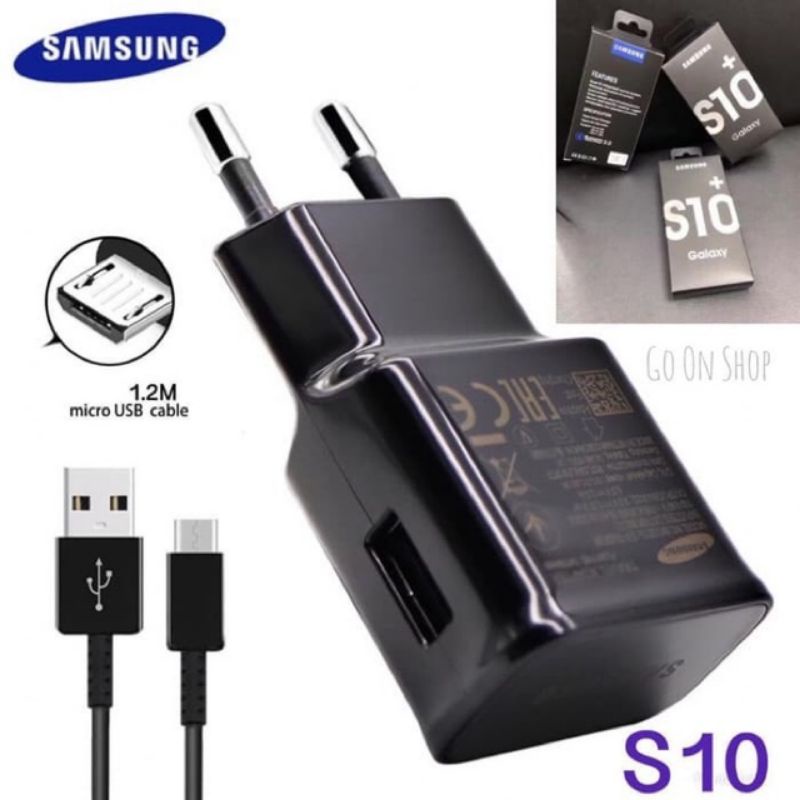 Tc Travel Charger Original SAMSUNG S10 S10 Plus Type C Micro USB Quick/Casan SAMSUNG S10 Plus Type C Micro USB