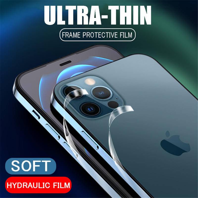 1pcs Carbon Fiber Sticker Clear Matte Phone Side Film For iPhone 13 Pro Max Frame Protective Border Hydrogel Film For iPhone 13 mini