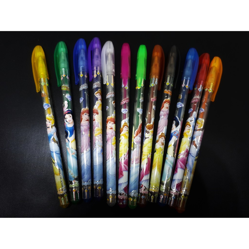 PULPEN GEL GLITTER SET 12 WARNA Ballpoint Gel Gliter 12 Warna CQ901-2