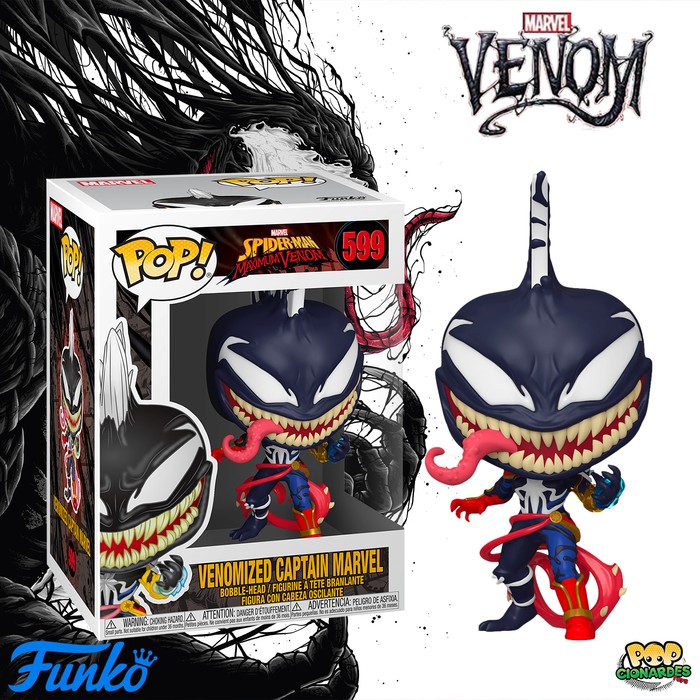 Funko POP Marvel - Spiderman Maximum Venom - Venomized Captain Marvel
