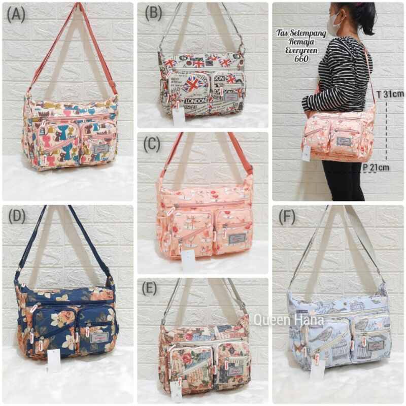 Tas Evergreen Tas Ransel Tas Selempang Anak Remaja Tas New Motif