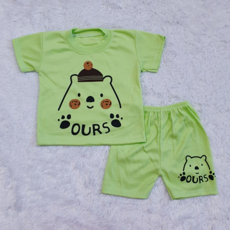 Setelan anak 0 - 12 Bulan Setelan OURS Baju Baby Gracia