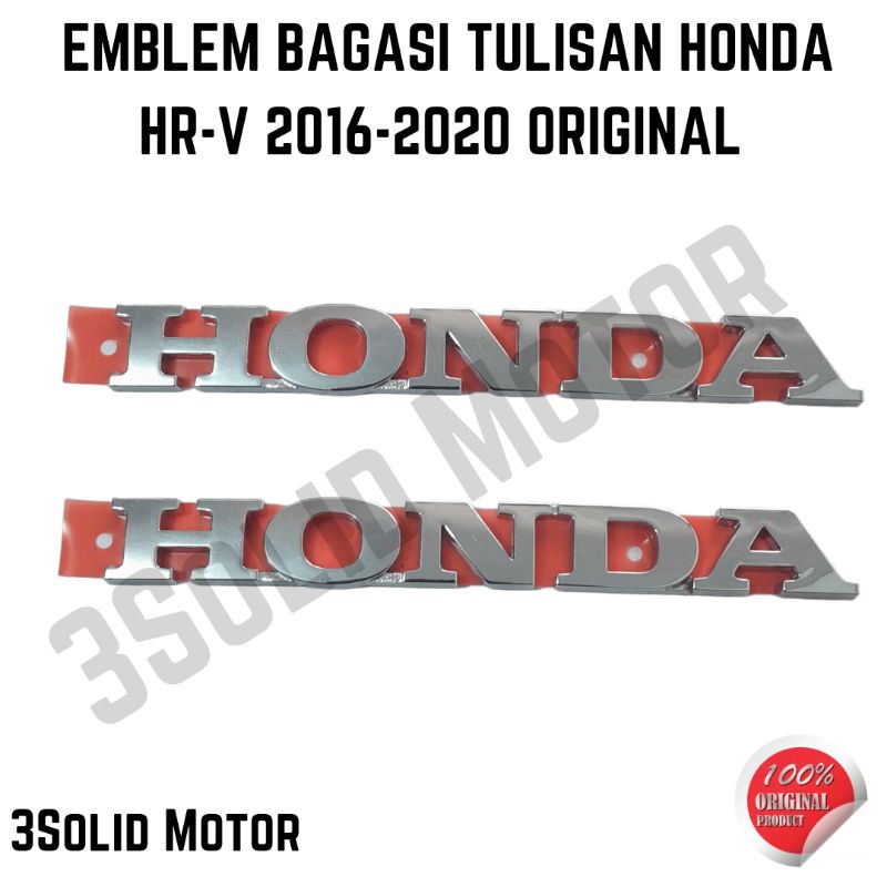 EMBLEM BAGASI TULISAN HONDA HRV 2016-2020 ORIGINAL