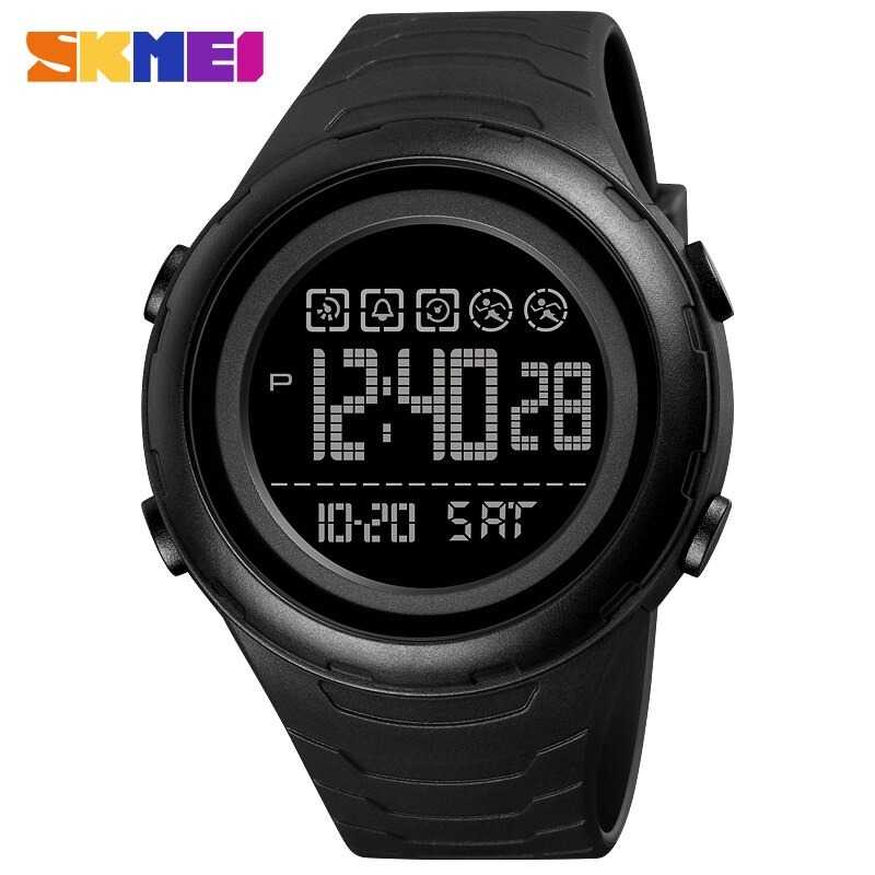 SKMEI Jam Tangan Digital Pria  1674 Aneka warna Hitam Merah Biru Hijau kuning Titanium Gray Silver P