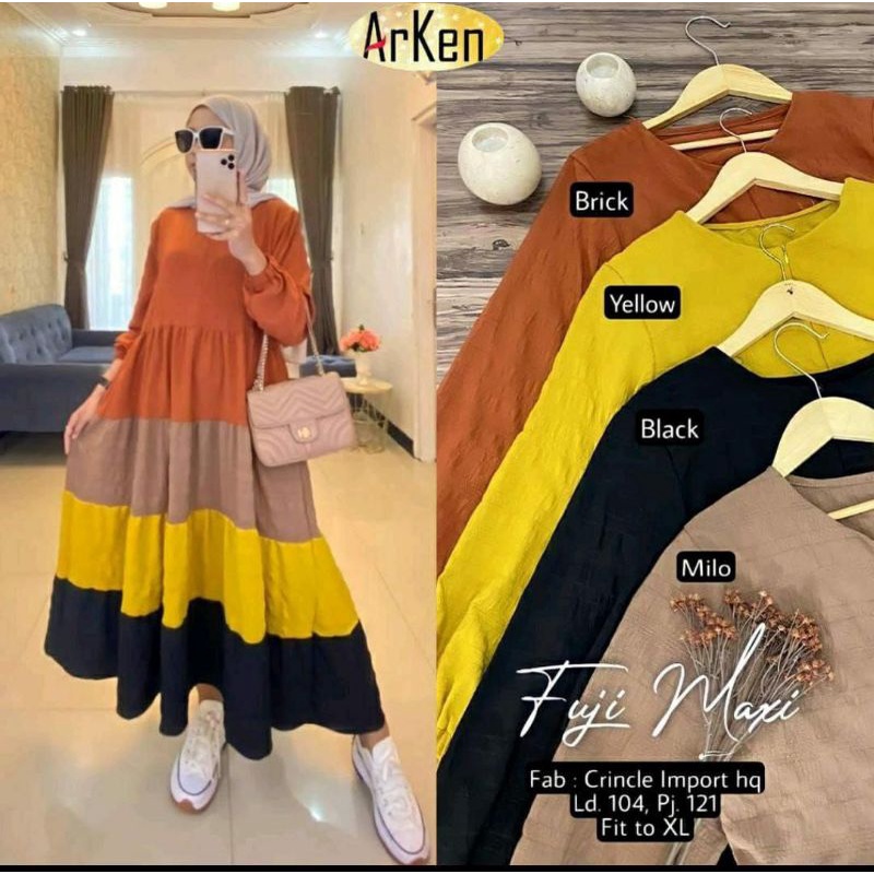 GAMIS FUJI SUSUN KOMBINASI