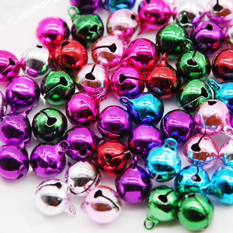 [Christmas Products] 1 Set mixed color Santa Jingle Bells DIY Christmas Ornaments