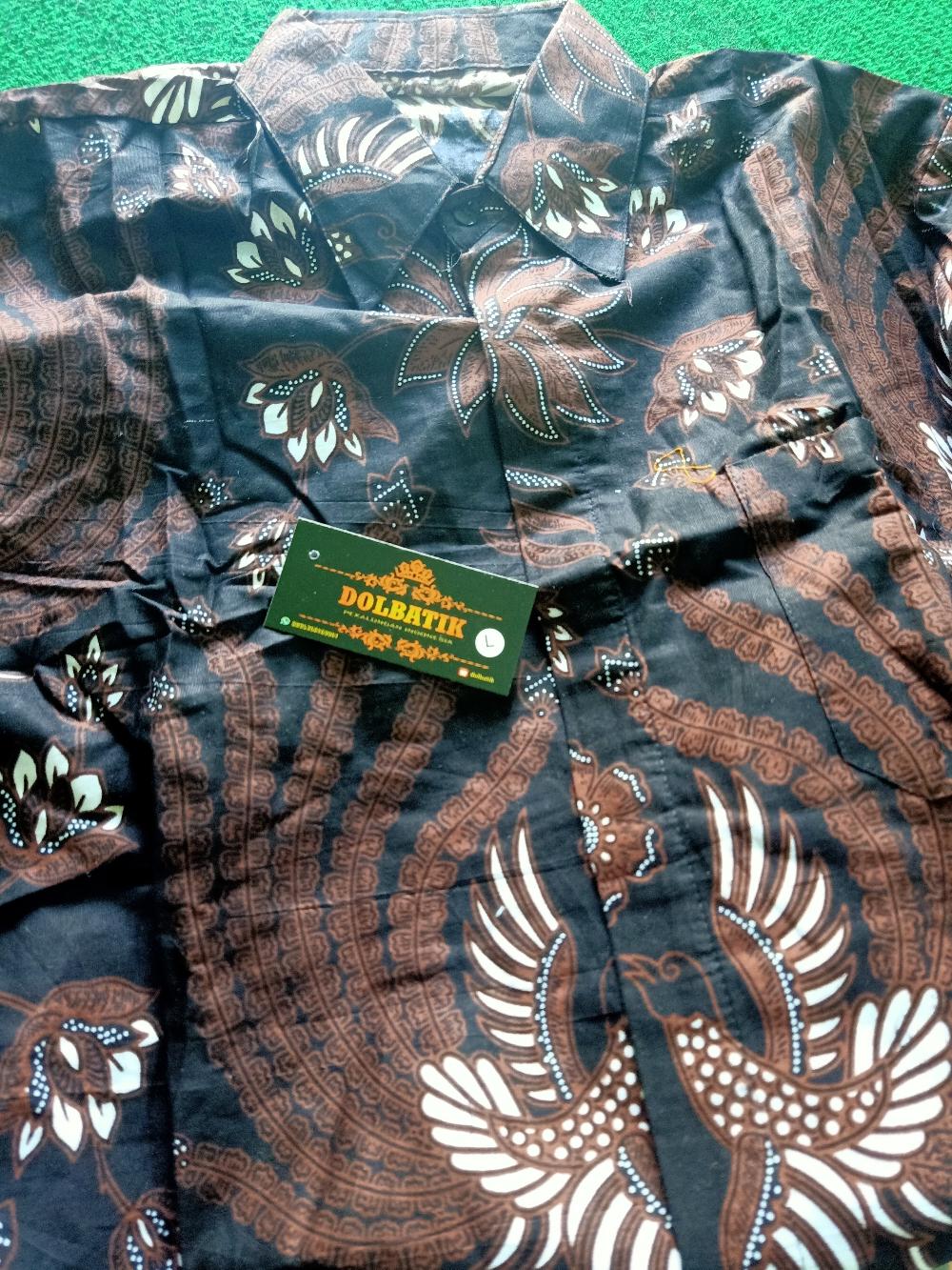 Batik Couple Keluarga • Batik Couple Keluarga Sania Ruffle Ori Ndoro Jowi Motif Dimensi Abu