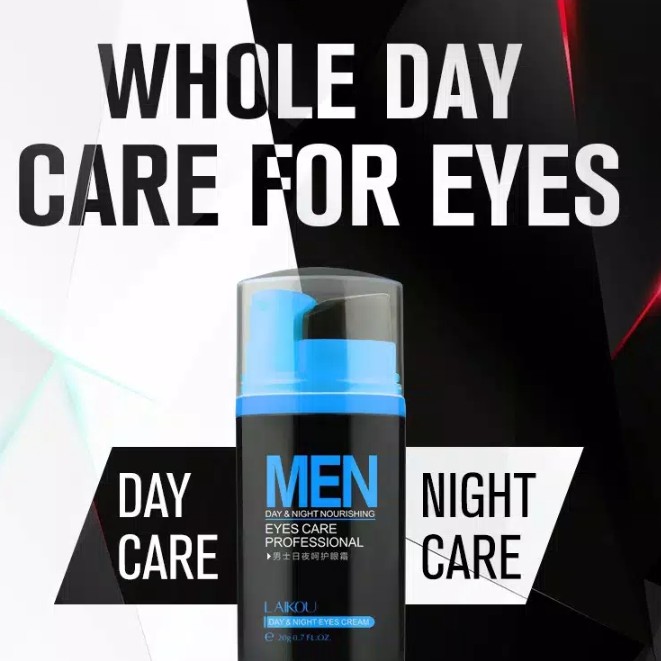 LAIKOU Men Day and Night Eye Cream 20g Moisturizing Anti-wrinkle Firmi