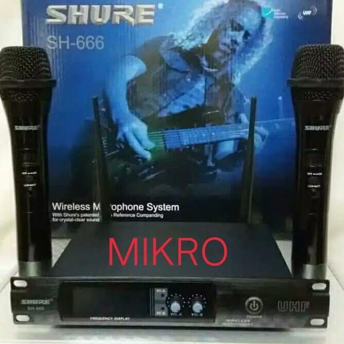 Buruan Serbu] Mic Wireless Shure Sh-666 Sh666 Microphone