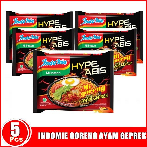 5 PCS INDOMIE HYPE ABIS AYAM GEPREK 85GR