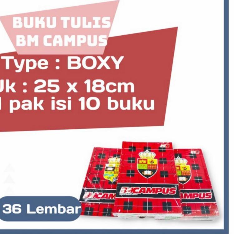 

ㆈ Buku tulis Campus Bmc 36 lembar ( 10 buku ) ⇱