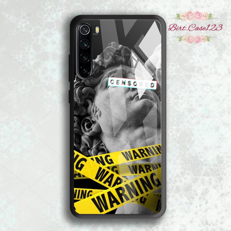 BC Case casing softcase silikon Gambar WARNING back case glass xiaomi redmi 4a 5a 6a 7a 8a 3 4x etc