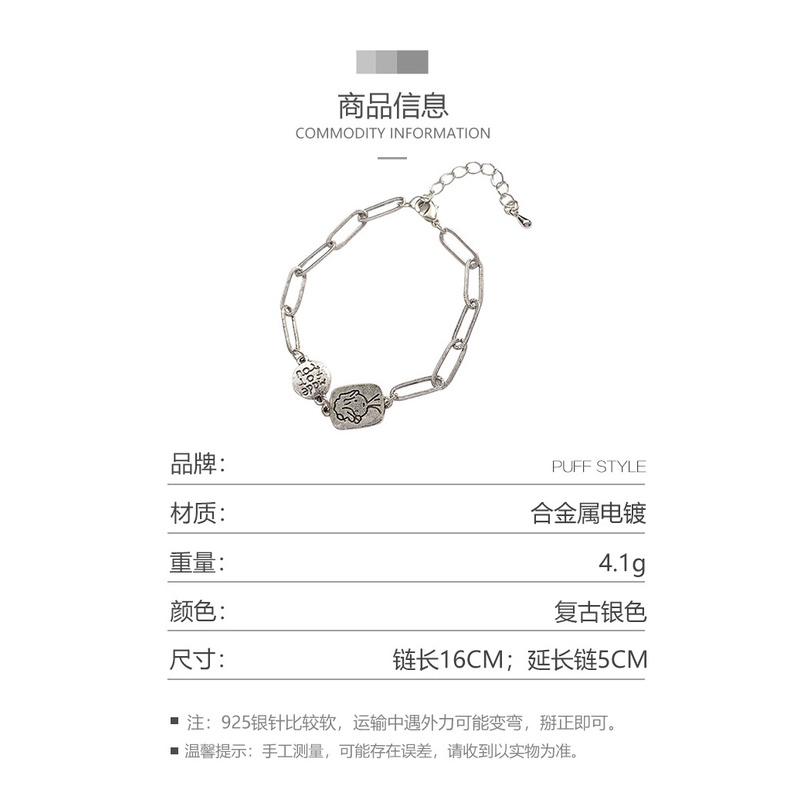 Cute Distressed Little Boy Bracelet Hip-hop Little Prince Bracelet Female