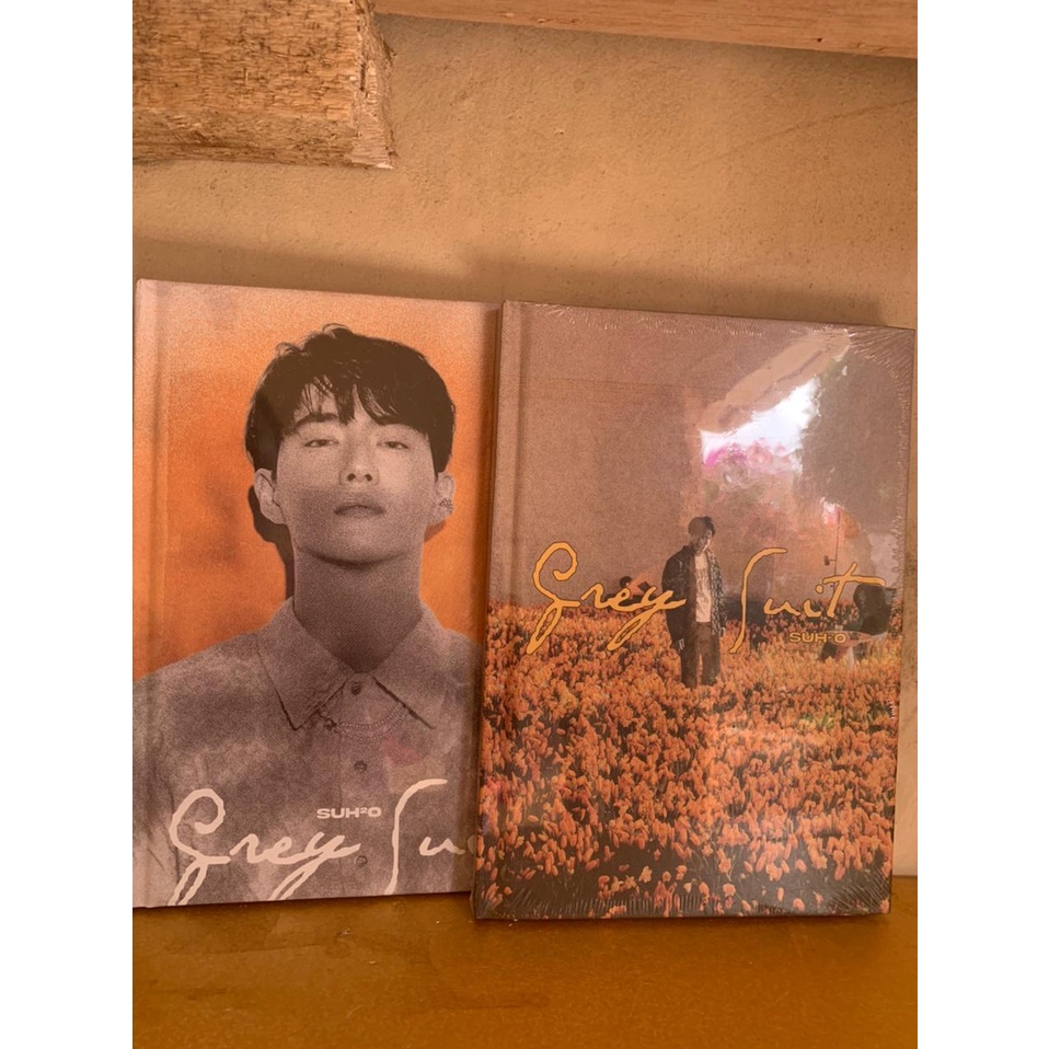 READY STOCK Album Sealed Suho gray suit