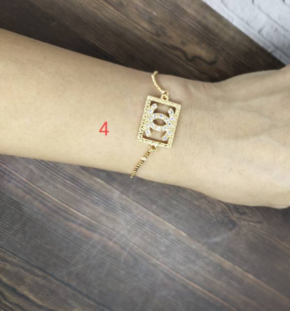 Fifi Fashion Gelang Santa 1 Fashion  Gold Perhiasan Wanita Trend Artis