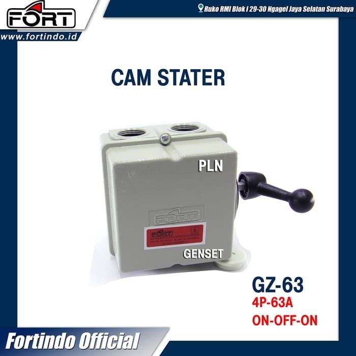 Cam Starter / OHM Saklar / COS / Genset / Handle 4P 63A GZ FORT