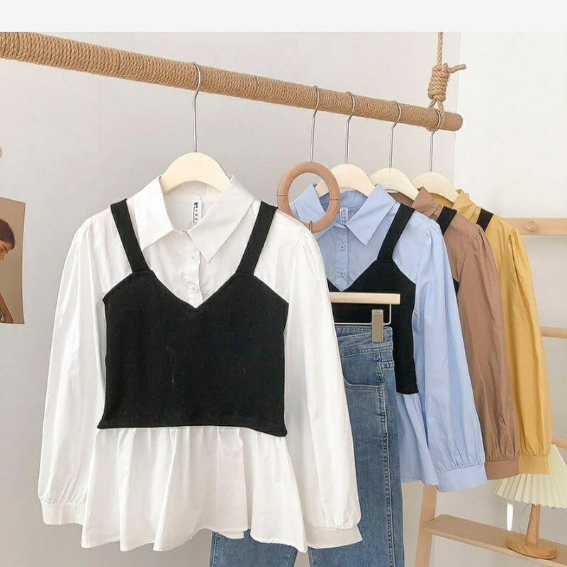 BEFAST - ZEC OOTD Wanita Blus YOSEA / Selal Blouse / Blouse Wanita Terbaru / Blouse OOTD Wanita / Blouse Kerja