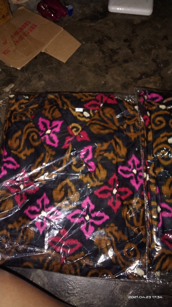 Batik Couple Jumbo Ld 110 Ld 120 Maura Sania Ruffle Ori Ndoro Jowi Dnt Size M L Xl All Size