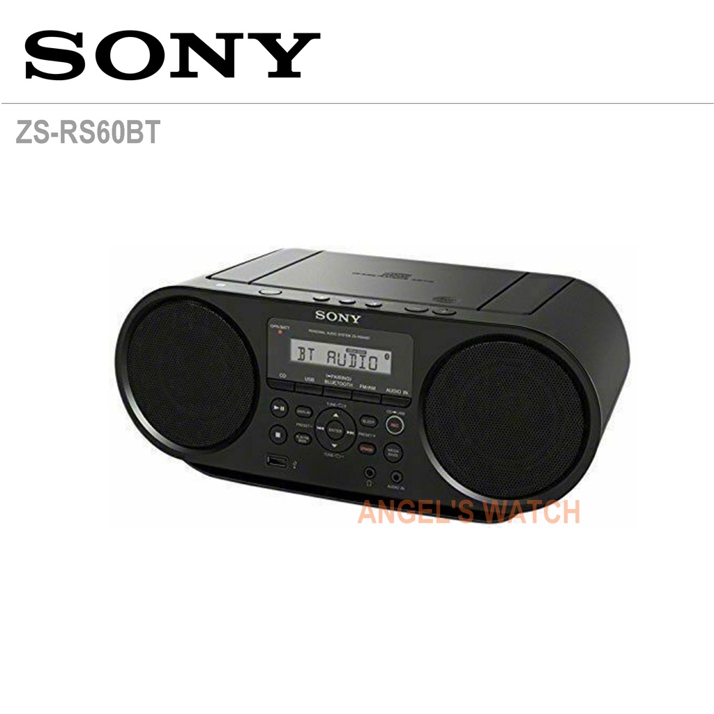 RADIO SONY ZS-RS60BT bluetooth &amp; portable CD boombox Original CD Player BLUETOOTH RADIO