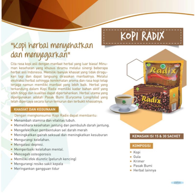 

Kopi Radix Wahida Indonesia