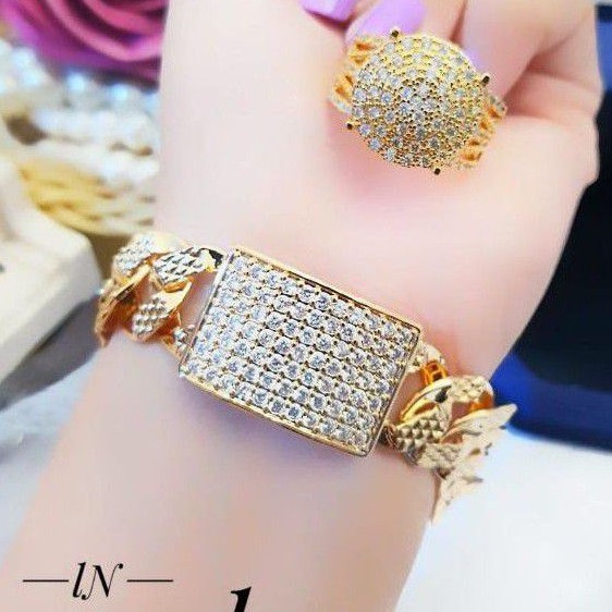 Xuping Set gelang dan Cincin Terlaris K233