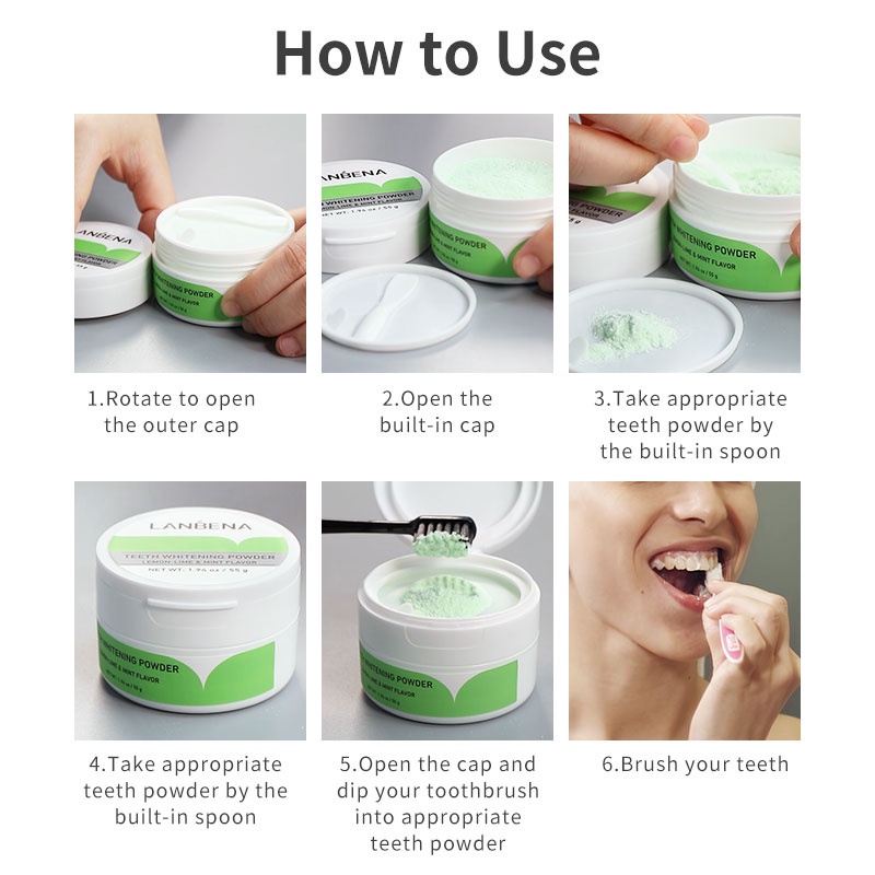 LANBENA Teeth Whitening Powder / Pen