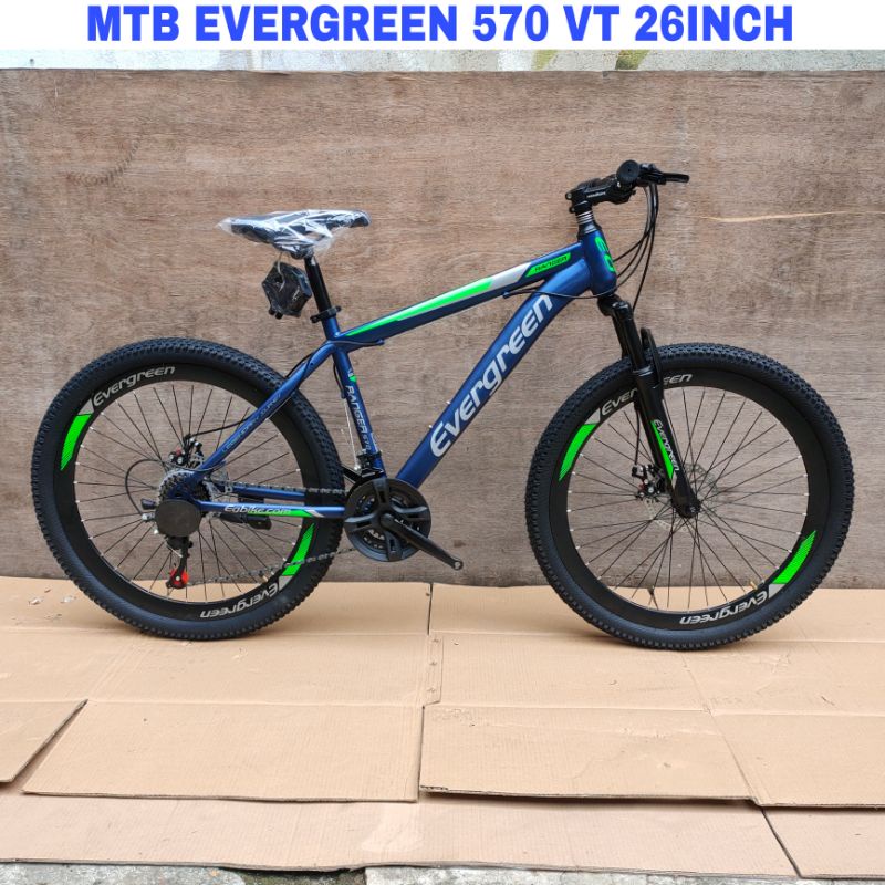 Sepeda Gunung MTB Evergreen 570 VT 26Inch Hi-ten stell