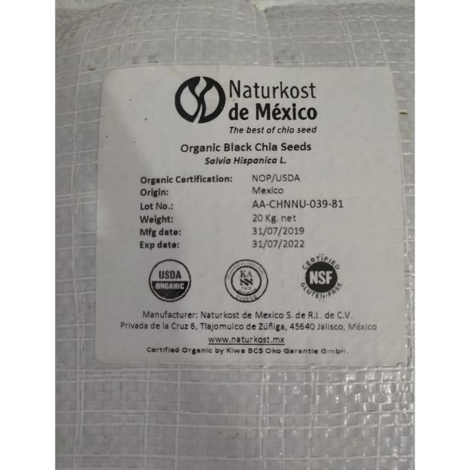 

Organic Chia Seed Mexico 20 Kg 1 Karung Marinaaa1010Shop