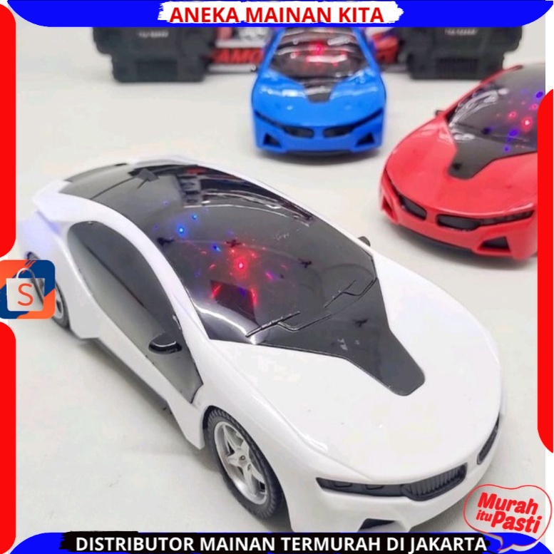 (BISA COD)Mobil Remote Control  Supercar  Remote kontrol Mobil Balap Berlampu 3D