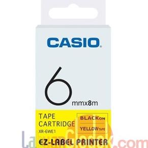 

Ez Label Printer Xr-6We1 6Mm Black On White Tape Label Casio