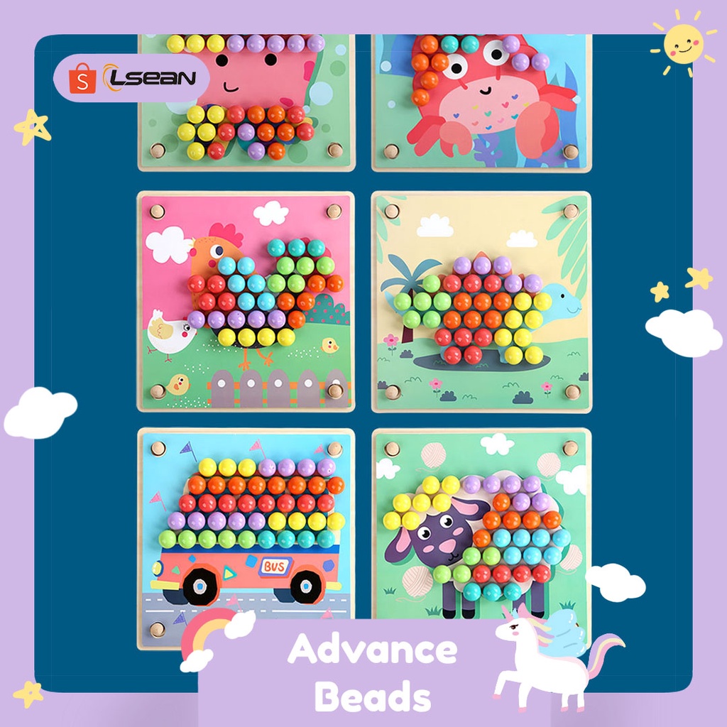 MAINAN EDUKASI CLIP BEADS GAME CHILDREN