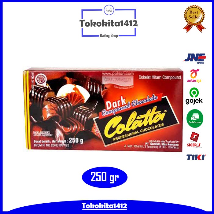 COLATTA Dark Compound Chocolate Coklat Batangan 250 gr