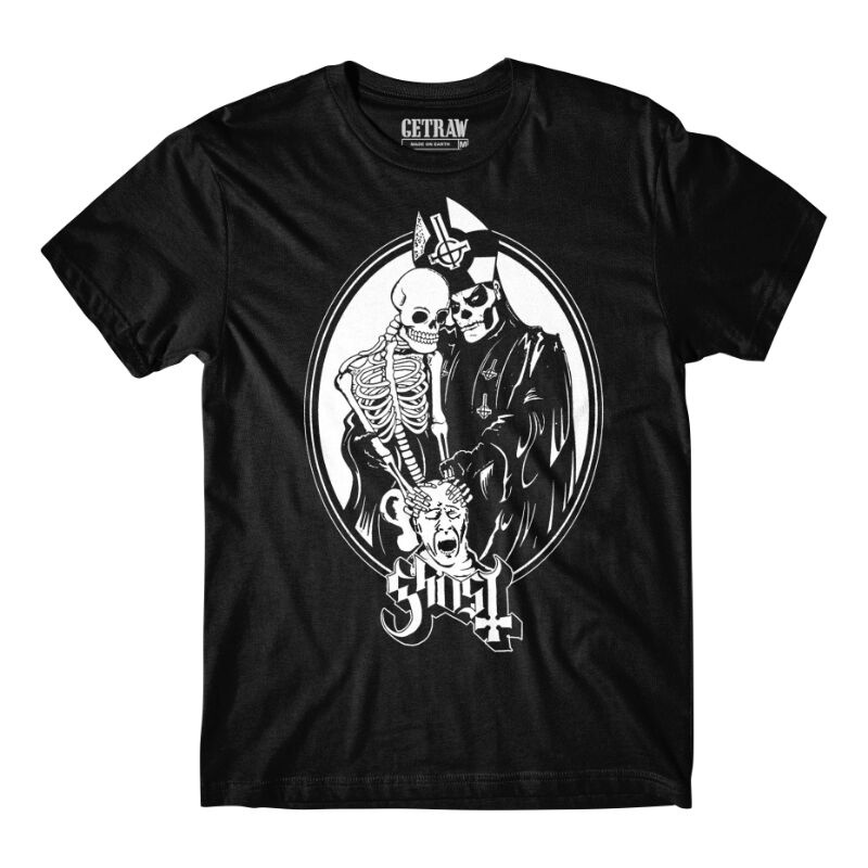 Kaos Band Metal Gildan GHOST Sablon DTF