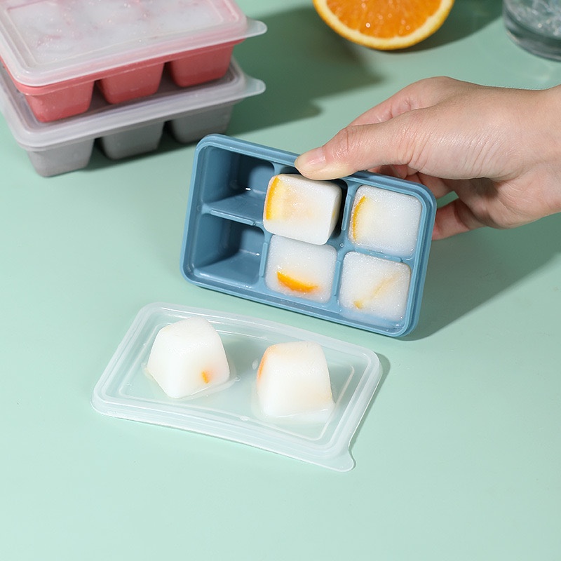 KAISSO - CETAKAN ES BATU | TEMPAT ES BATU | CETAKAN ES BATU SILIKON 6 GRID | ICE CUBE MAKER 6 GRID | CETAKAN ES BATU 6 SEKAT BAHAN SILIKON FOOD GRADE DENGAN TUTUP CETAKAN ES BATU SILIKON MINI 6 LUBANG