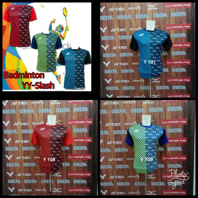 Kaos Badminton Yonex Baju Bulutangkis Yonex Yy Slash Baju Olahraga Badminton Murah
