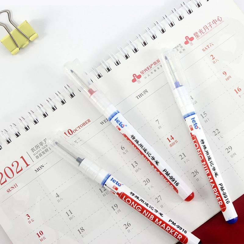 2 / 5 Pcs Pena Penanda Lubang Panjang Multifungsi Untuk Pengerjaan Kayu