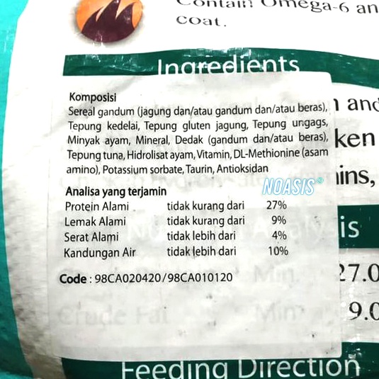 Makanan Kucing Dewasa MOMO CAT FOOD 1 KG 1000 Gr Adult Cat food