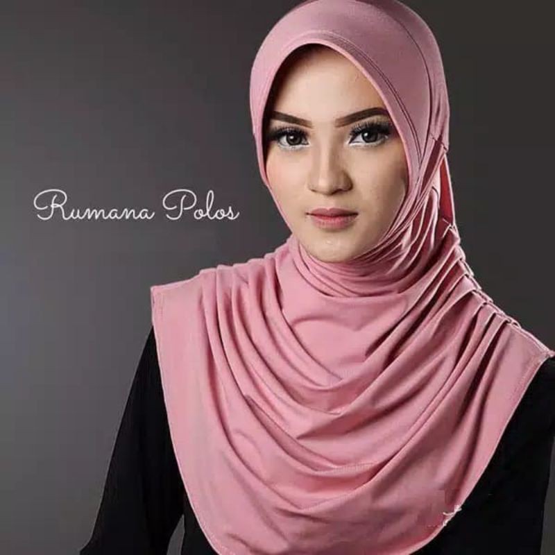 Hijab Instan Bergo Rumana Polos