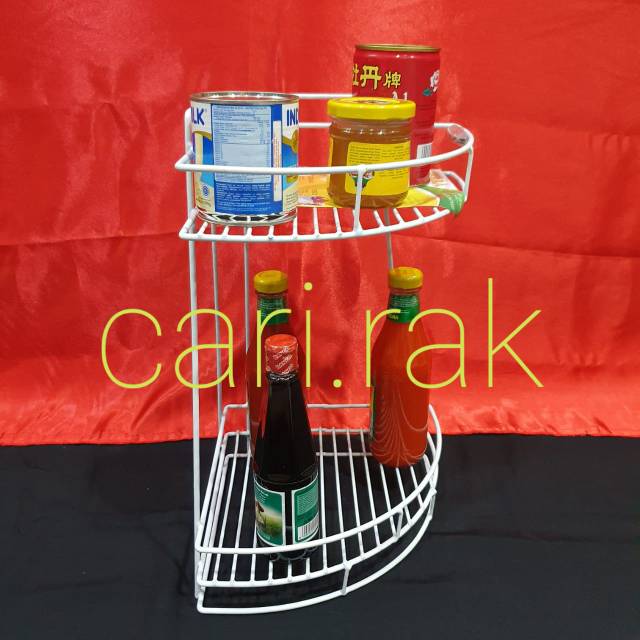 Rak Sudut Kamar Mandi / Rak Sudut Bumbu Dapur / Rak Gantung SIERRA type PINUS