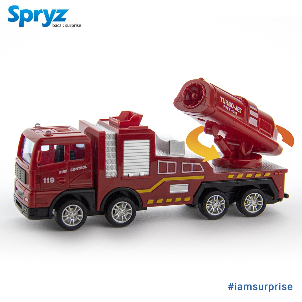 Spryz Construx 1:55 Truk Pemadam - D Mainan Miniatur